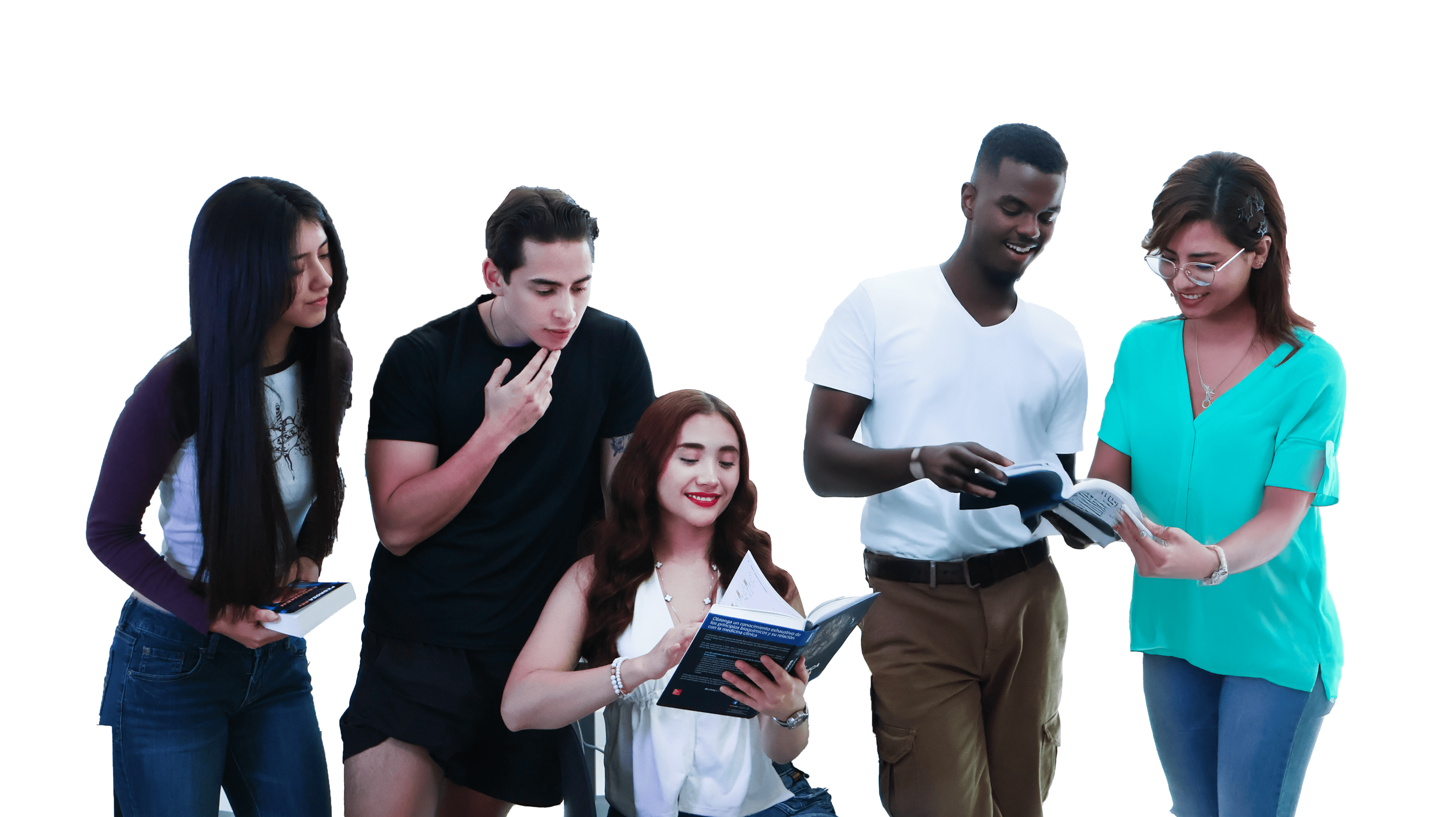 Estudiante repasando